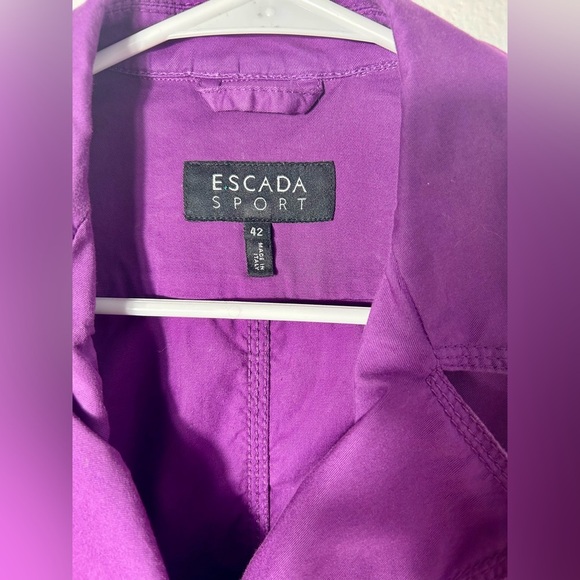 Escada Sport - Blazer, made in Italy. Purple, size 42/ US 10. - Picture 3 of 8